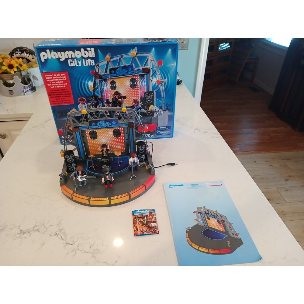 Playmobil 5602 PopStars! Stage PMMC City Life 2013 - Tested And Works- With Box!